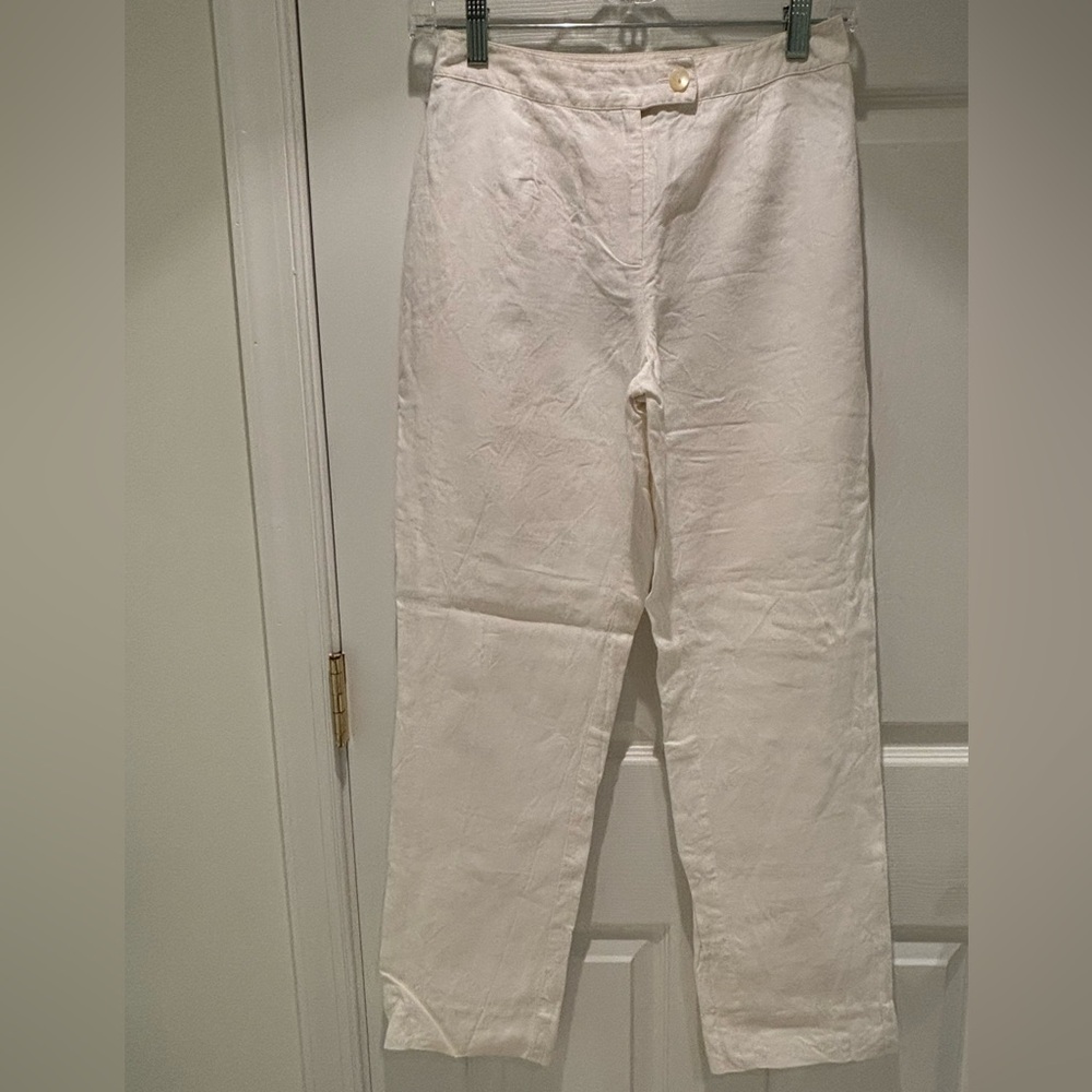 Country Road Soft White Linen Trousers - Fully lined